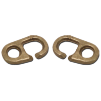 Flagghake, mässing 2-pack