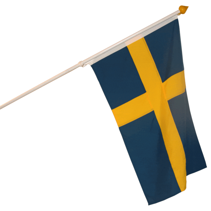 Svenska flaggan till fasadset (enbart flaggan)